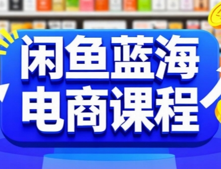 闲鱼蓝海电商课程，手把手助你快速上手，轻松实现闲鱼稳定盈利-苏柒资源库