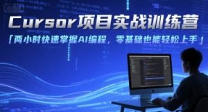 Cursor项目实战训练营,两小时快速掌握AI编程,零基础也能轻松上手-苏柒资源库