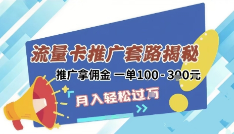 2025年外面卖1500的流量卡项目最新玩法，绿色无门槛对新手非常友好，日入3张+-苏柒资源库