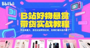 B站好物悬赏带货实战教程，平台流量大，抓住这波带货红利，别再盯着抖音内卷了-苏柒资源库