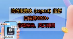 海外版剪映(capcut)拉新，日结算1k+，市场空白，风口项目-苏柒资源库