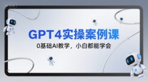 GPT4实操案例课，0基础AI教学，小白都能学会-苏柒资源库