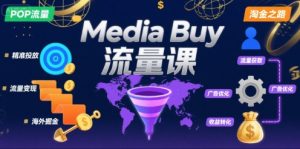 Media Buy之POP流量课,带你开启海外Media Buy淘金之路-苏柒资源库