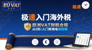 极速入门海外税，欧洲VAT财税合规，从0到1入门跨境电商财税-苏柒资源库