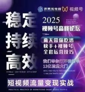 坏男孩电商视频号7月1号线下课，视频号短引、精细化模型打法，三频共振，无人，快手全站精细化运营-苏柒资源库
