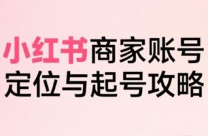 小红书电商全链路实战从定位到爆单，系统拆解小红书商家起号全流程-苏柒资源库