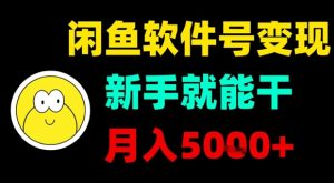 闲鱼软件号变现,新手就能干,月入5k+-苏柒资源库