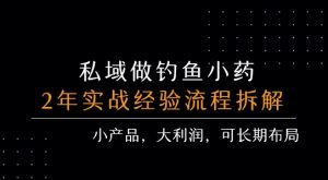 私域做钓鱼小药 每单利润3张+ 详细流程拆解-苏柒资源库