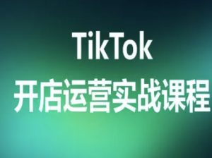 TikTok开店运营实战课程,TK跨境电商实操全流程-苏柒资源库
