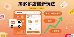 拼多多店铺新玩法,代发供应链上拼玩法-苏柒资源库