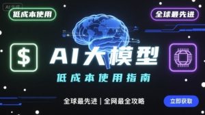 如何低成本使用全球最先进AI大模型,全网最全指南-苏柒资源库