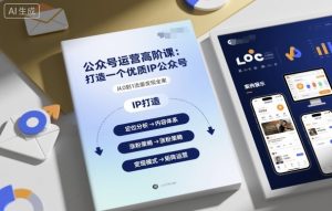 公众号运营高阶课,打造一个优质IP公众号-苏柒资源库