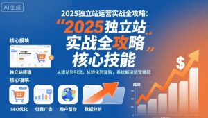 2025独立站运营实战全攻略,一站式掌握独立站运营核心技能-苏柒资源库