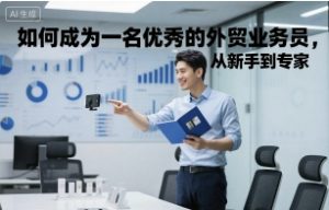 如何成为一名优秀的外贸业务员,从新手到专家-苏柒资源库