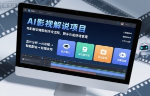 AI影视解说项目,电影解说爆款制作全流程,新手也能快速掌握-苏柒资源库