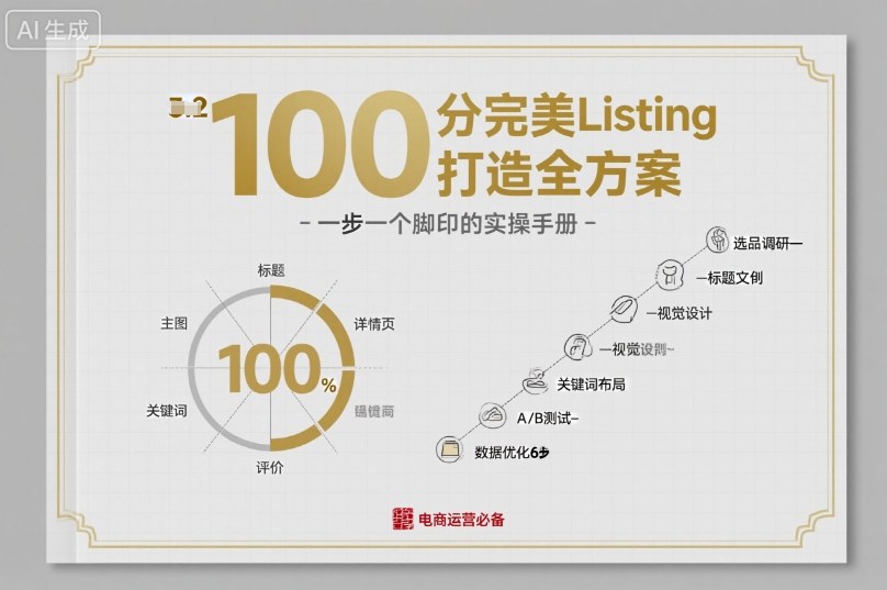 100分完美Listing打造全方案，想要完美listing必须是需要一步一个脚印的-苏柒资源库