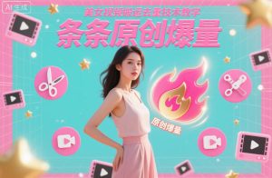 美女视频搬运去重技术教学,条条原创爆量-苏柒资源库
