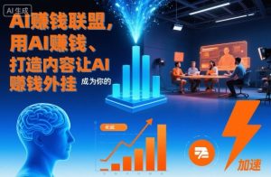 AI賺钱联盟,用AI賺钱、打造内容让AI成为你的賺钱外挂-苏柒资源库