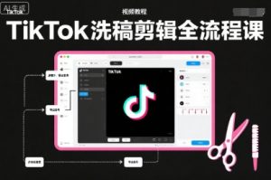 TikTok洗稿剪辑全流程课,PR洗稿剪辑全流程,TK洗稿运营课-苏柒资源库