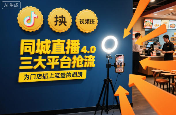 同城直播实操班4.0，三大平台抢流，为门店插上流量的翅膀-苏柒资源库